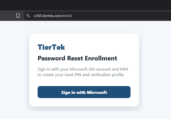 Step 1 — Sign in with Microsoft